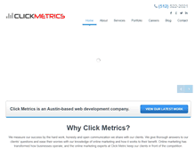 Tablet Screenshot of clickmetrics.com